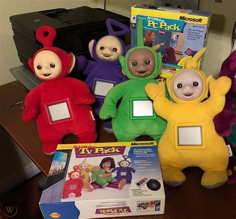 Actimates Interactive Teletubbies Set Po Dipsy Laa Laa Tinky Winky Red Yellow 1886164562