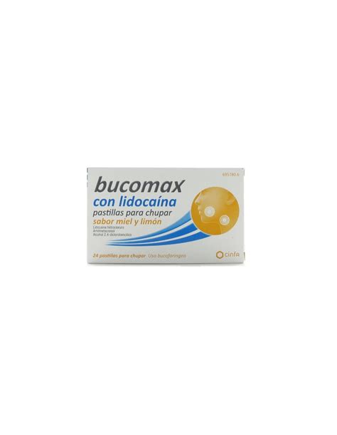 BUCOMAX LIDOCAINA 24 PASTILLAS PARA CHUPAR LIMON