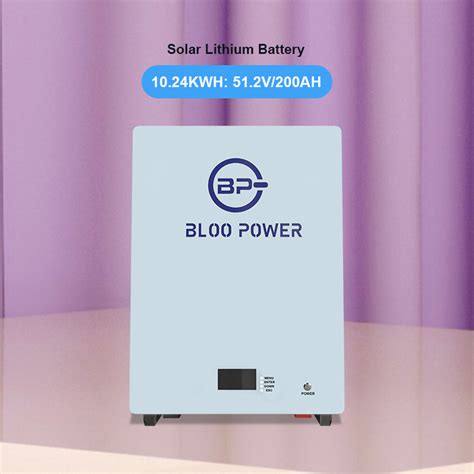 Bloo Power 5 Kwh 5kw 10kwh 48v 200ah 100ah Phosphate Polymer Off Grid Home For Wind Energy