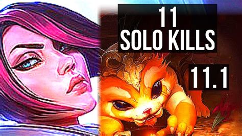 FIORA Vs GNAR TOP Rank 4 Fiora 11 Solo Kills Legendary KR