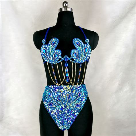 Hot Sexy Belly Dance Costume Samba Carnival Wire Bra