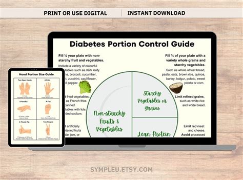 Diabetes Plate Method, Hand Portion Size Guide, Diabetic Food List ...
