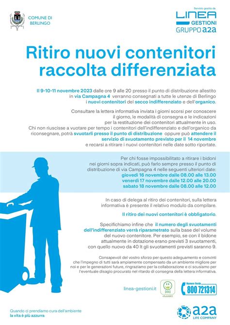 AGGIORNAMENTO Informativa Per Sostituzione Contenitori Raccolta