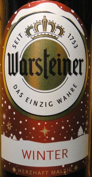 1000 Getraenke Biertest Warsteiner Winter 8 Von 10 Punkten