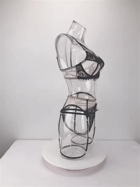 Hot Selling Erotic Sheer Intimates Women Black Sexy Underwear