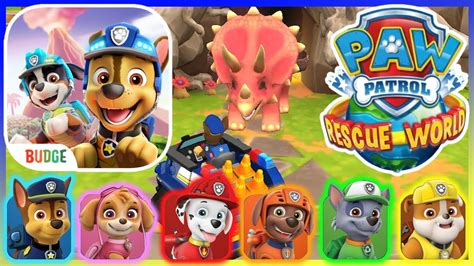 🍑⭐👮 Paw Patrol Rescue World 6 3 2 1 Go Paw Patrol Dinoland Adventure