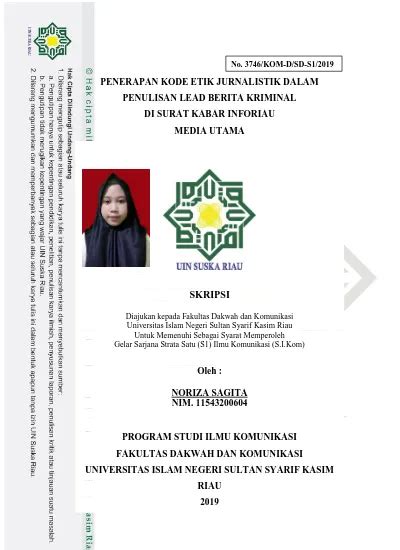 Penerapan Kode Etik Jurnalistik Dalam Penulisan Lead Berita Kriminal Di