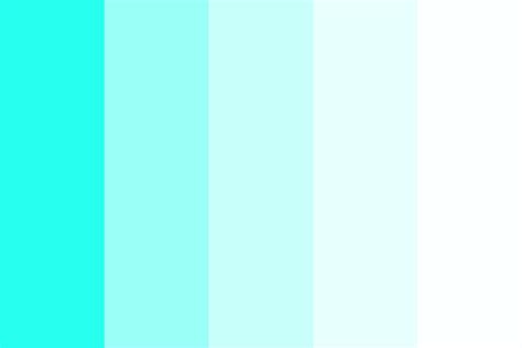Electric Turquoise Blue Color Palette