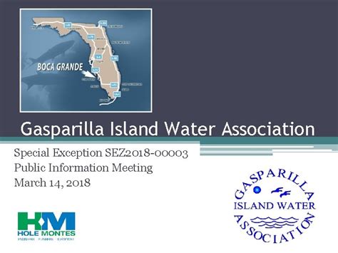 Gasparilla Island Water Association Special Exception Sez 2018