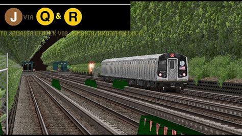 OpenBVE Special J Train To Jamaica Center Via Jamaica Brighton Local