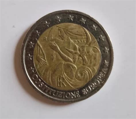 2 EURO MÜNZE Sondermünze Costituzione Europea Italien 2005 EUR 2 00