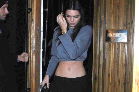 Kendall Jenner Is Cropping Up With The Kardashians As She Flashes Her Abs Irish Mirror Online