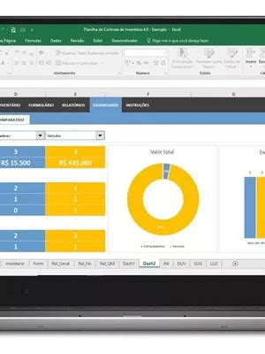 Planilha De Controle De Inventario Compre Produtos Personalizados No Elo