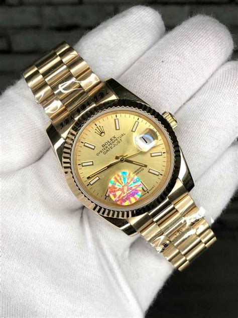 Rolex Date Just Mm President Gold Bayan Saat Vipsaatclub