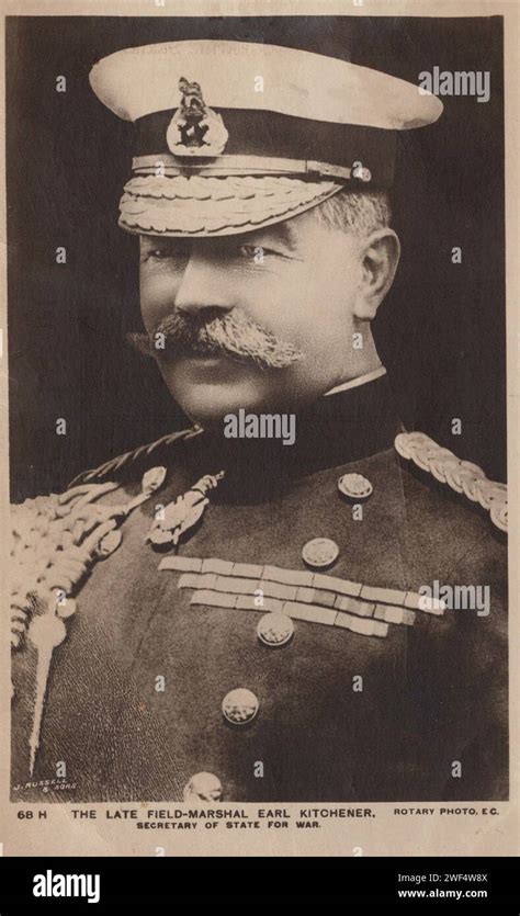 Portrait Of Field Marshal Earl Kitchener British Army Officer Approx