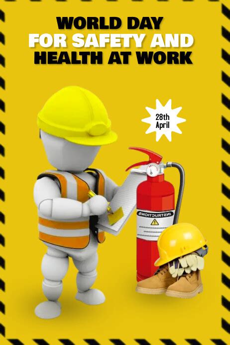 World Day For Safety And Health At Work Template Postermywall