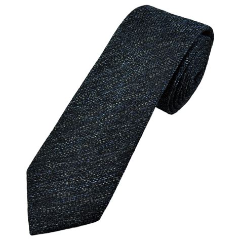 Tresanti Celeste Navy Blue And Silver Woven Pattern Men S Silk Designer Tie From Ties Planet Uk