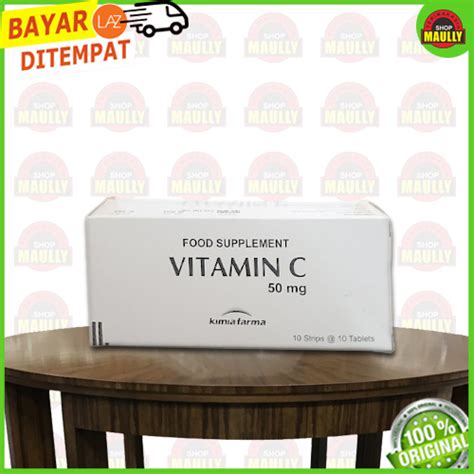 Maullyshop Suplemen Untuk Menambah Imunitas Vitamin C Kimia Farma 50 Mg