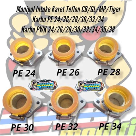 Jual Manipol Intake Karet Teflon Karbu Karbulator Pe