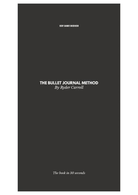 Journal Pdf 97539 The Bullet Journal Method By Ryder Carroll The Book