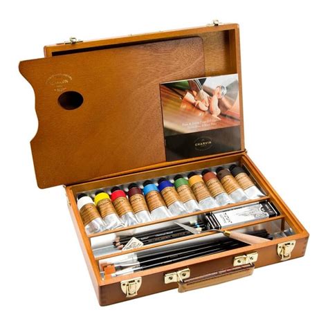 Charvin Professional Oil Paint Extra Fine Wooden Box Set Of Ml