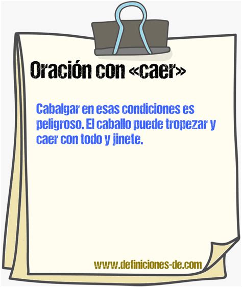 Oraciones Con Caer