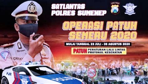 Satlantas Polres Sumenep Gelar Operasi Patuh Semeru 2020 TIMES Indonesia