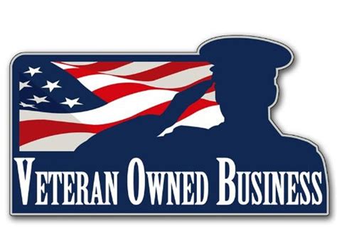 3x5 Inch Veteran Owned Business Sticker Vet Support Logo Us Etsy