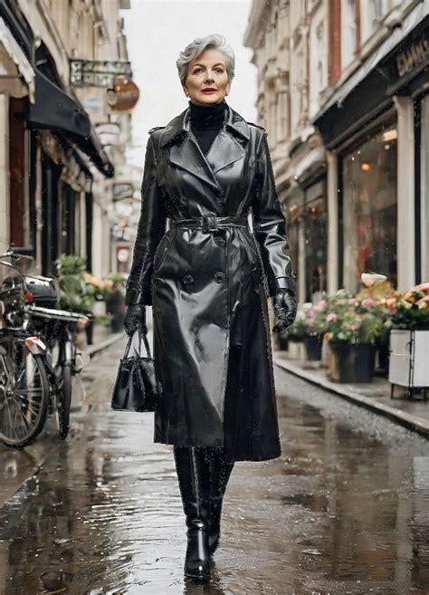 Pin By Ashley W On Stylish Older Women In 2024 Rain Wear Rainwear Girl Raincoat Fashion