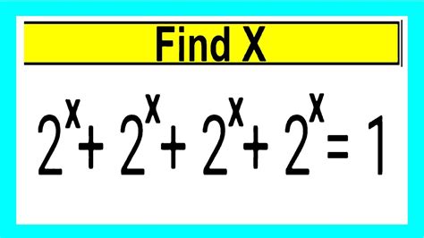 Nice Exponent Math Simplification Olympiad Maths Question Find X If