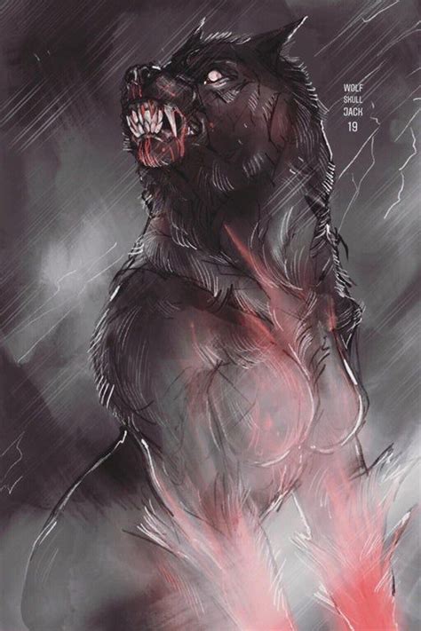 Female Werewolf Wolfskulljack Female Werewolves Werewolf Art Werewolf