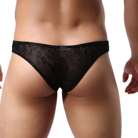 Open Crotch And Open Back Lace Boxers Men S Lingerie Free Shipping