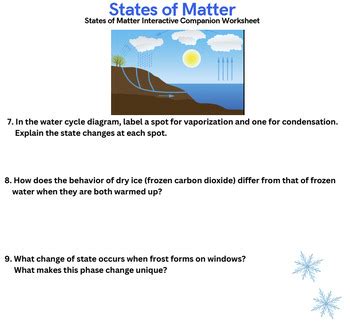 States Of Matter Interactive Worksheet By Virtual Science Teachers