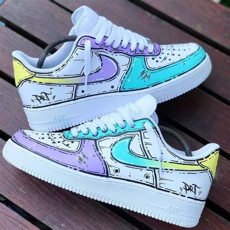 Cartoon Air Force 1 Custom In 2023 Custom Shoes Cute Nike Shoes