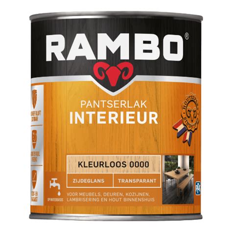 Rambo Interieurlak Transparant Zijdeglans De Vos Verf De Vos Verf