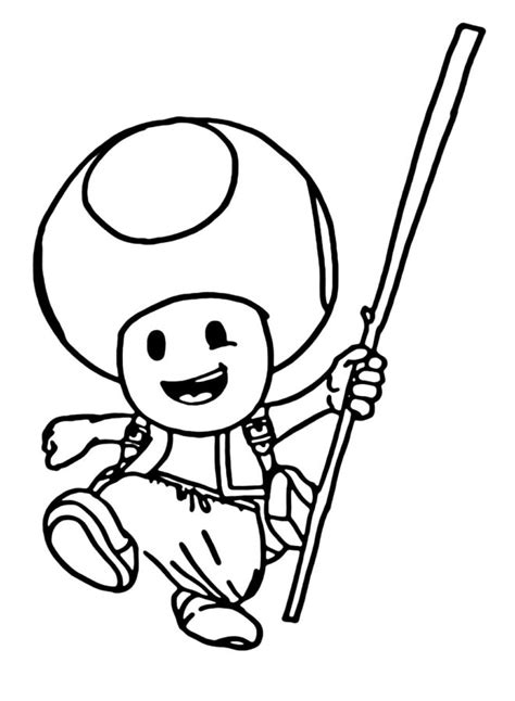 Coloriage Toad Imprimer