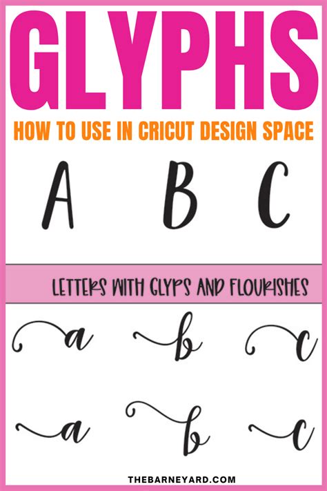 Flourishes And Glyphs How To Make Font Look Amazing In Cricut Artofit