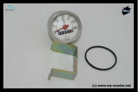 Vespa Piaggio Veglia Tachometer Rund Speedo Tacho Km H V N L R