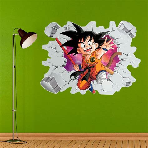 Wandtattoo Loch Dragon Ball Son Goku Kind Webwandtattoo