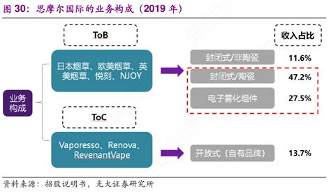 思摩尔国际的业务构成（2019年）行行查行业研究数据库