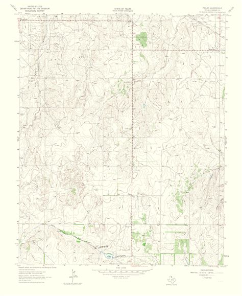 Topographical Map Pakan Texas Quad Usgs 1965 23 X 2812 Vintag