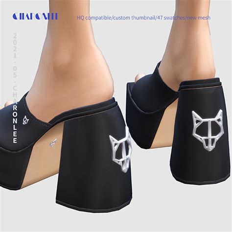 Charonlee Naked Wolfe Jada Platform Slippers