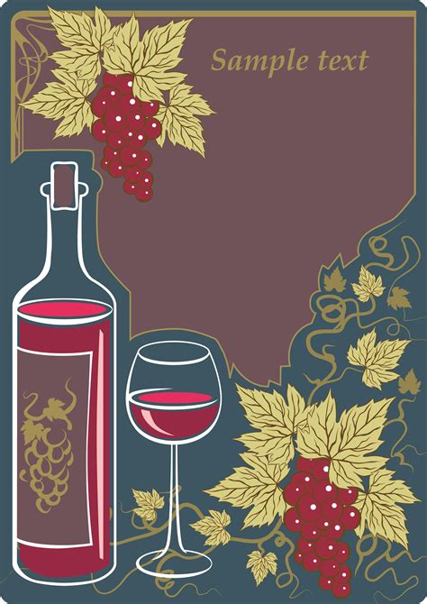 Wine Bottles Bottles Paste Wine And Vintage Wine Posters Vector Free