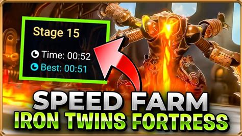 Speed Farm The Iron Twins Fortress Best Team Raid Shadow Legends