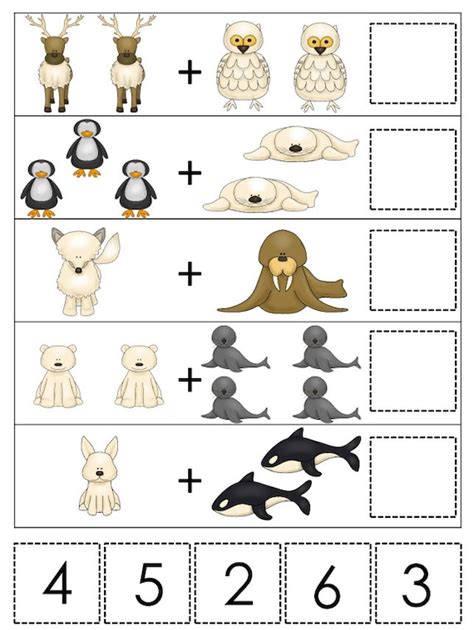 50 Printable Arctic Animals Worksheets. Preschool-kdg - Etsy UK - Worksheets Library