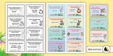 Easter Joke Cards L Enseignant A Fait Twinkl