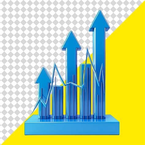 A Blue Arrow Pointing Up With Arrows Pointing Up Premium Ai Generated Psd