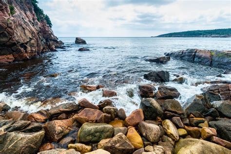 Black Brook Beach Cape Breton Nova Scotia Canada Stock Image Image Of National Boulder