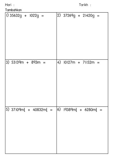 Latihan Matematik Tahun 4 Tajuk Pecahan Part 4 Ci Theme Route