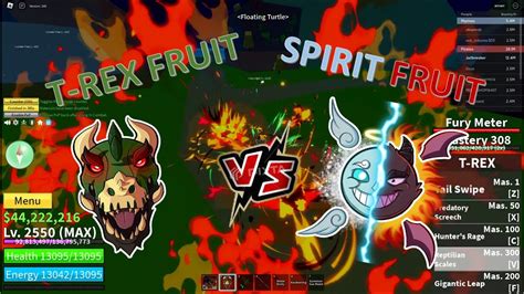 T Rex VS Spirit Blox Fruits PVP YouTube